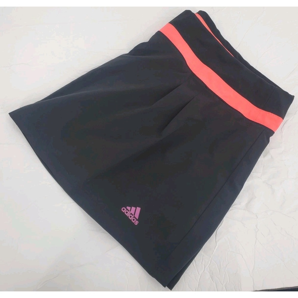 Adidas Climalite Golf Tennis Pickleball Skort Skirt Black Orange Women's Size XL